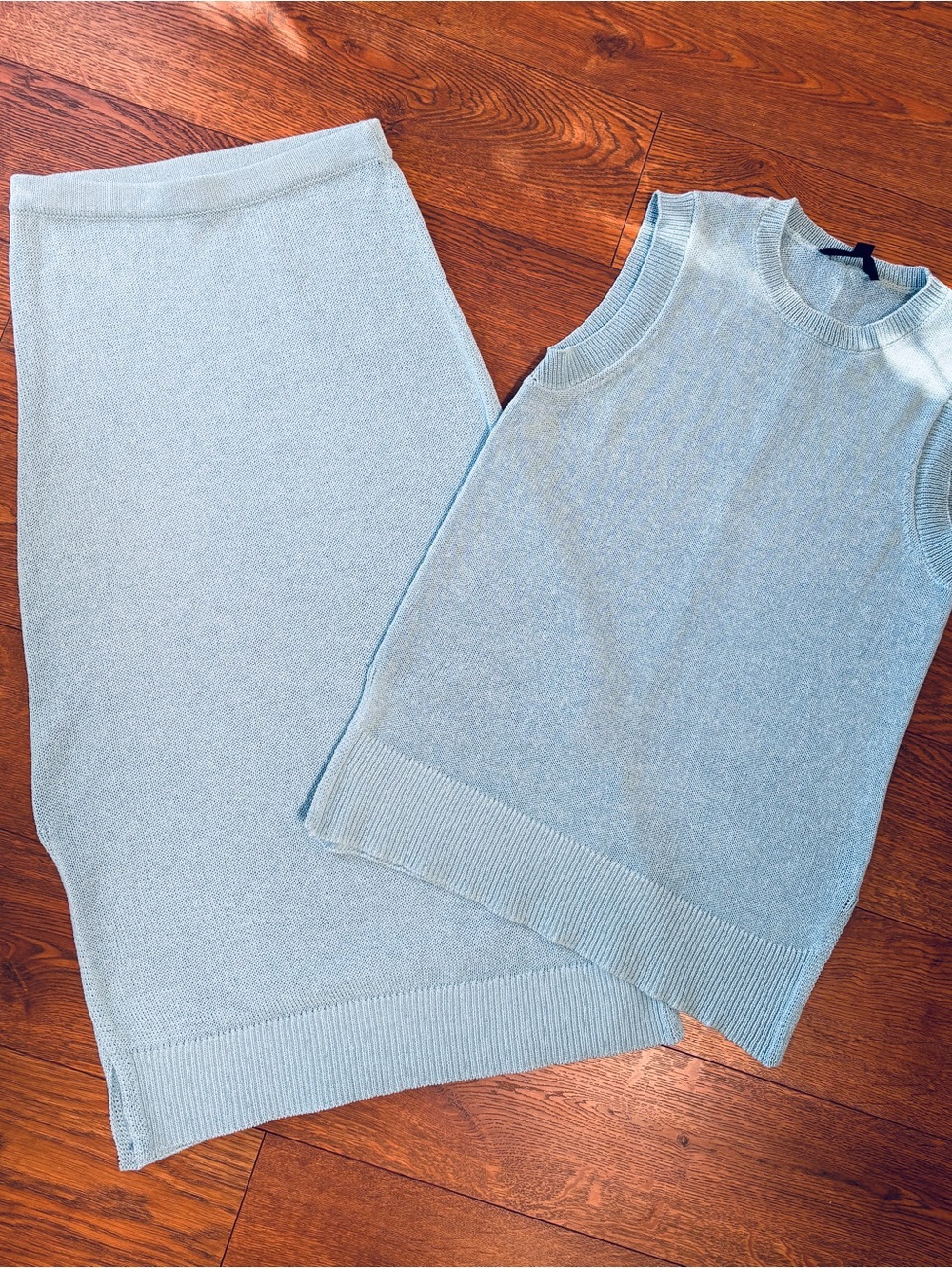 Zara Light Blue Knit Set